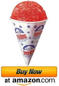 6 ounce snow cone cup serving snow cone